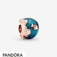 Women's Pandora Shimmering Ocean Waves & Fish Charm Jewelry Women's Pandora Shimmering Ocean Waves & Fish Charm Jewelry
