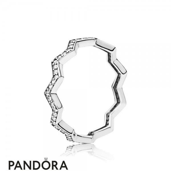 Women's Pandora Shimmering Zig Zag Ring Jewelry