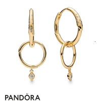 Pandora Shine Flower Stem Earring Hoops Jewelry Pandora Shine Flower Stem Earring Hoops Jewelry
