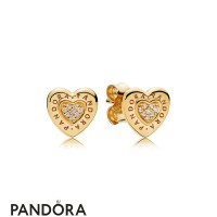 Pandora Shine Logo Heart Earring Studs Jewelry Pandora Shine Logo Heart Earring Studs Jewelry