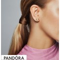 Pandora Shine Logo Heart Earring Studs Jewelry