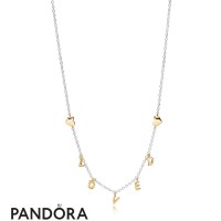 Pandora Shine Loved Script Collier Necklace Jewelry