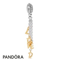 Pandora Shine Loved Script Hanging Charm Jewelry Pandora Shine Loved Script Hanging Charm Jewelry
