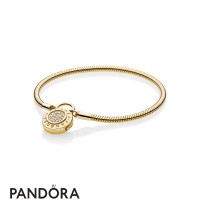 Pandora Shine Moments Smooth Bracelet With Pandora Signature Padlock Clasp Jewelry Pandora Shine Moments Smooth Bracelet With Pandora Signature Padlock Clasp Jewelry