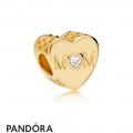 Pandora Shine Mother Openwork Heart Charm Jewelry