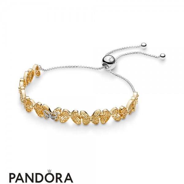 Pandora Shine Openwork Butterflies Sliding Bracelet Jewelry