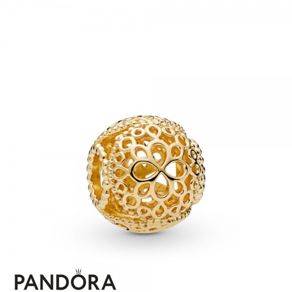 Pandora Shine Openwork Flower Charm Jewelry