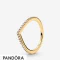 Pandora Shine Sparkling Wishbone Ring Jewelry