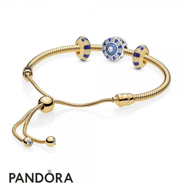 Pandora Shine Stones And Stripes Bracelet Set Jewelry