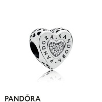 Pandora Signature Heart Charm Jewelry Pandora Signature Heart Charm Jewelry