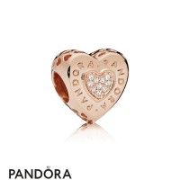 Pandora Signature Heart Charm Pandora Rose Jewelry Pandora Signature Heart Charm Pandora Rose Jewelry