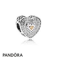 Pandora Signature Lavish Heart Charm Fancy Colored Jewelry Pandora Signature Lavish Heart Charm Fancy Colored Jewelry