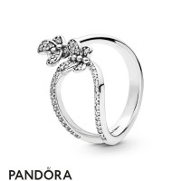 Women's Pandora Silver Bedazzling Butterflies Ring Jewelry Women's Pandora Silver Bedazzling Butterflies Ring Jewelry