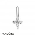 Women's Pandora Silver Four Petal Flower Ring Jewelry