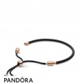 Women's Pandora Sliding Leather Bracelet Pandora Rose Jewelry