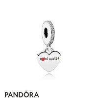 Women's Pandora Soulmates Pendant Charm Burgundy Black Enamel Jewelry Women's Pandora Soulmates Pendant Charm Burgundy Black Enamel Jewelry