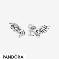 Women's Pandora Sparkling Angel Wing Stud Earrings Jewelry Women's Pandora Sparkling Angel Wing Stud Earrings Jewelry