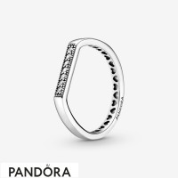 Women's Pandora Sparkling Bar Stacking Ring Jewelry Women's Pandora Sparkling Bar Stacking Ring Jewelry