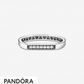 Women's Pandora Sparkling Bar Stacking Ring Jewelry