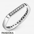 Women's Pandora Sparkling Bar Stacking Ring Jewelry