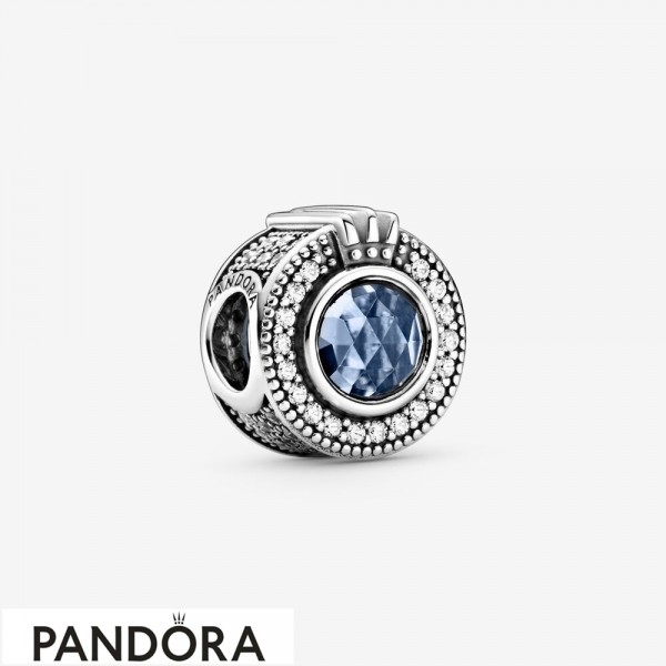 Women's Pandora Sparkling Blue Crown O Charm Jewelry