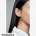 Women's Pandora Sparkling Crown Stud Earrings Jewelry