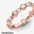 Women's Pandora Sparkling Seashell Band Cz Ring Jewelry