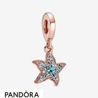 Women's Pandora Sparkling Starfish Dangle Charm Jewelry Women's Pandora Sparkling Starfish Dangle Charm Jewelry