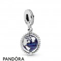 Women's Pandora Spinning Globe Dangle Charm Jewelry