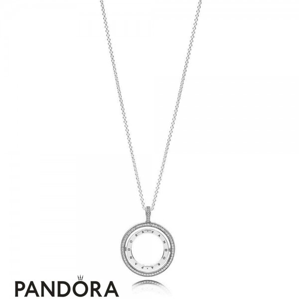 Women's Pandora Spinning Hearts Of Pandora Necklace Jewelry