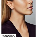 Women's Pandora Spiritual Feathers Dangle Earrings Turquoise Enamel Jewelry