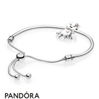 Pandora Sterling Silver Bella Bot Bracelet Set Women Jewelry