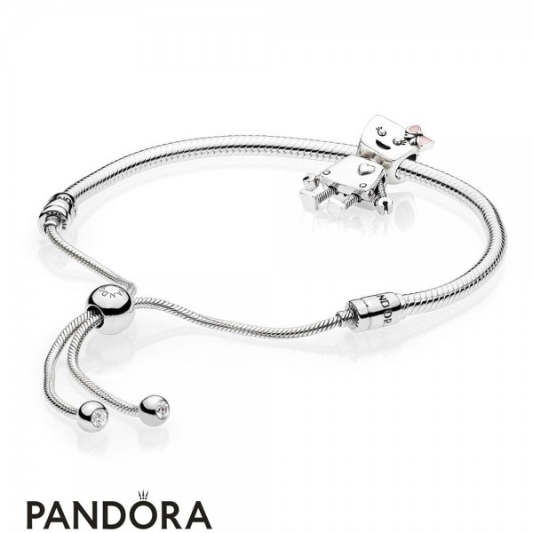 Pandora Sterling Silver Bella Bot Bracelet Set Women Jewelry