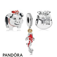 Women's Pandora Sterling Silver Lunar New Year Charm Pack Jewelry Women's Pandora Sterling Silver Lunar New Year Charm Pack Jewelry
