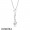 Women's Pandora Sterling Silver Modern Lovepods Necklace Set Jewelry