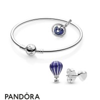 Women's Pandora Travel The Globe Bracelet And Earring Set Jewelry Women's Pandora Travel The Globe Bracelet And Earring Set Jewelry
