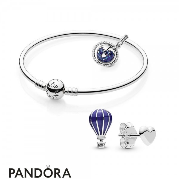 Blue Hot Air Balloon Travel Charm