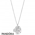 Women's Pandora Tree Of Love Necklace Mixed Enamel Jewelry