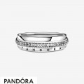 Women's Pandora Triple Band Pave Ring Jewelry