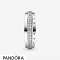 Women's Pandora Triple Band Pave Ring Jewelry