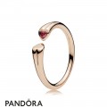 Women's Pandora Two Hearts Ring Pandora Rose Red Cz Jewelry