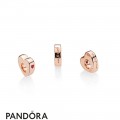 Women's Pandora Two Hearts Spacer Pandora Rose Red Cz Jewelry