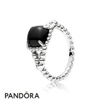 Women's Pandora Vibrant Spirit Ring Black Crystal Jewelry Women's Pandora Vibrant Spirit Ring Black Crystal Jewelry