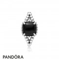 Women's Pandora Vibrant Spirit Ring Black Crystal Jewelry