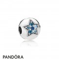 Pandora Winter Collection Bright Star Clip Multi Colored Crystals Jewelry