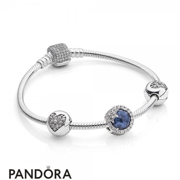 Pandora Winter Collection Dazzling Snowflake Bracelet Gift Set Jewelry
