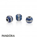 Pandora Winter Collection Orbit Charm Midnight Blue Enamel Jewelry