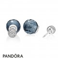 Pandora Winter Collection Shimmering Drops Midnight Blue Crystals Jewelry