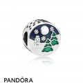 Pandora Winter Collection Snowy Wonderland Charm Blue Green Enamel Jewelry