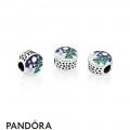 Pandora Winter Collection Snowy Wonderland Charm Blue Green Enamel Jewelry